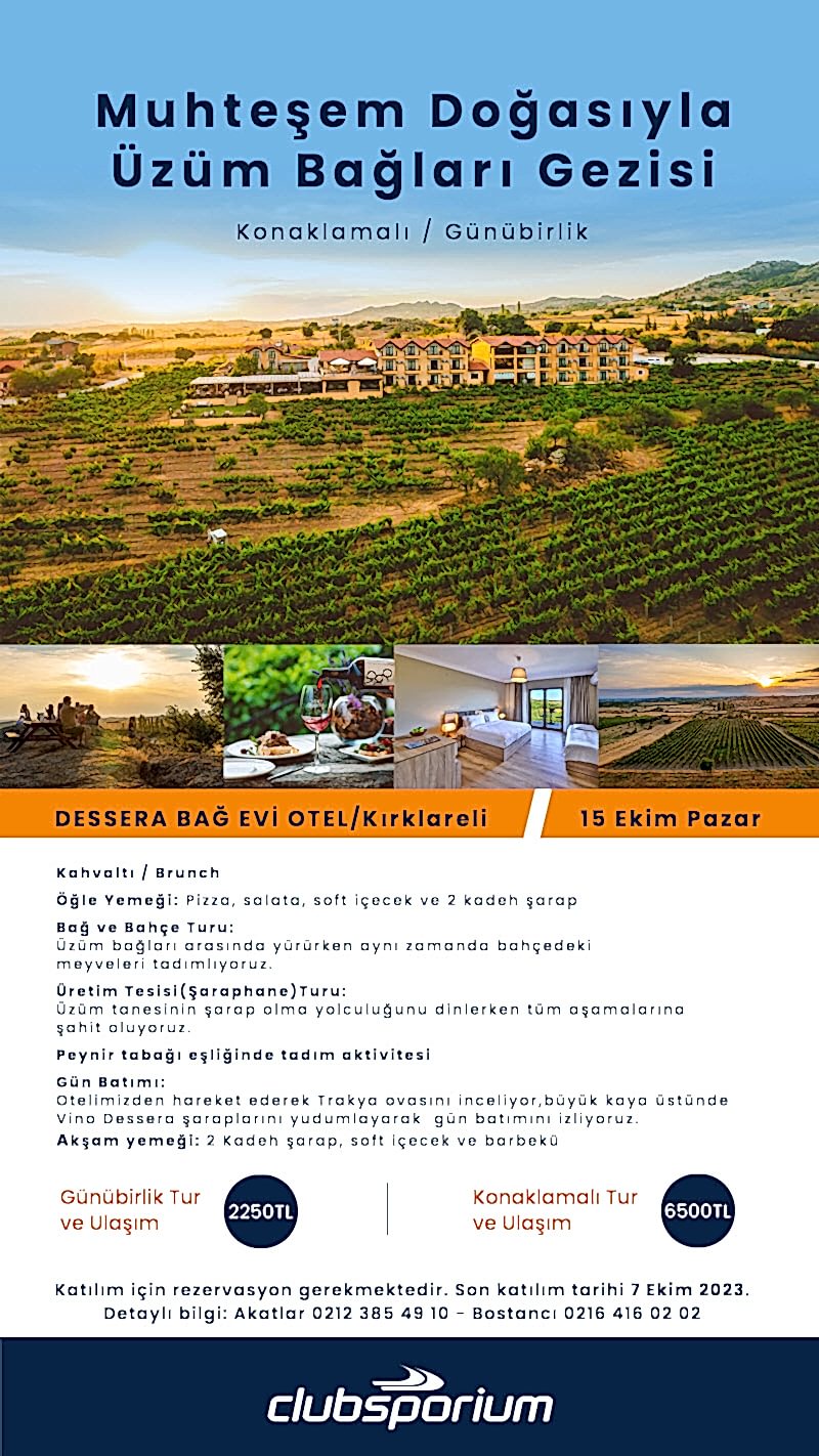 Muhteşem Doğasıyla Üzüm Bağı ve Tadım Gezisi 